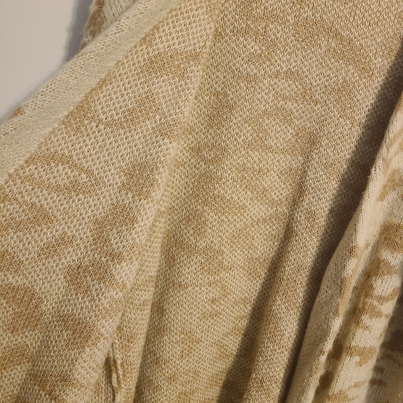 Black Tape | Women's Beige Animal Print Open Cardigan Sweater (US Size XL) - Picture 8 of 13